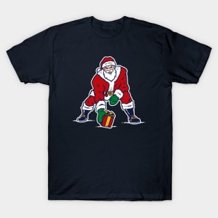 Old School Patriots Logo Santa T-Shirt